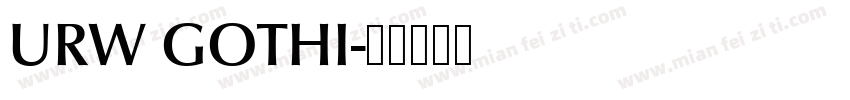 URW GOTHI字体转换